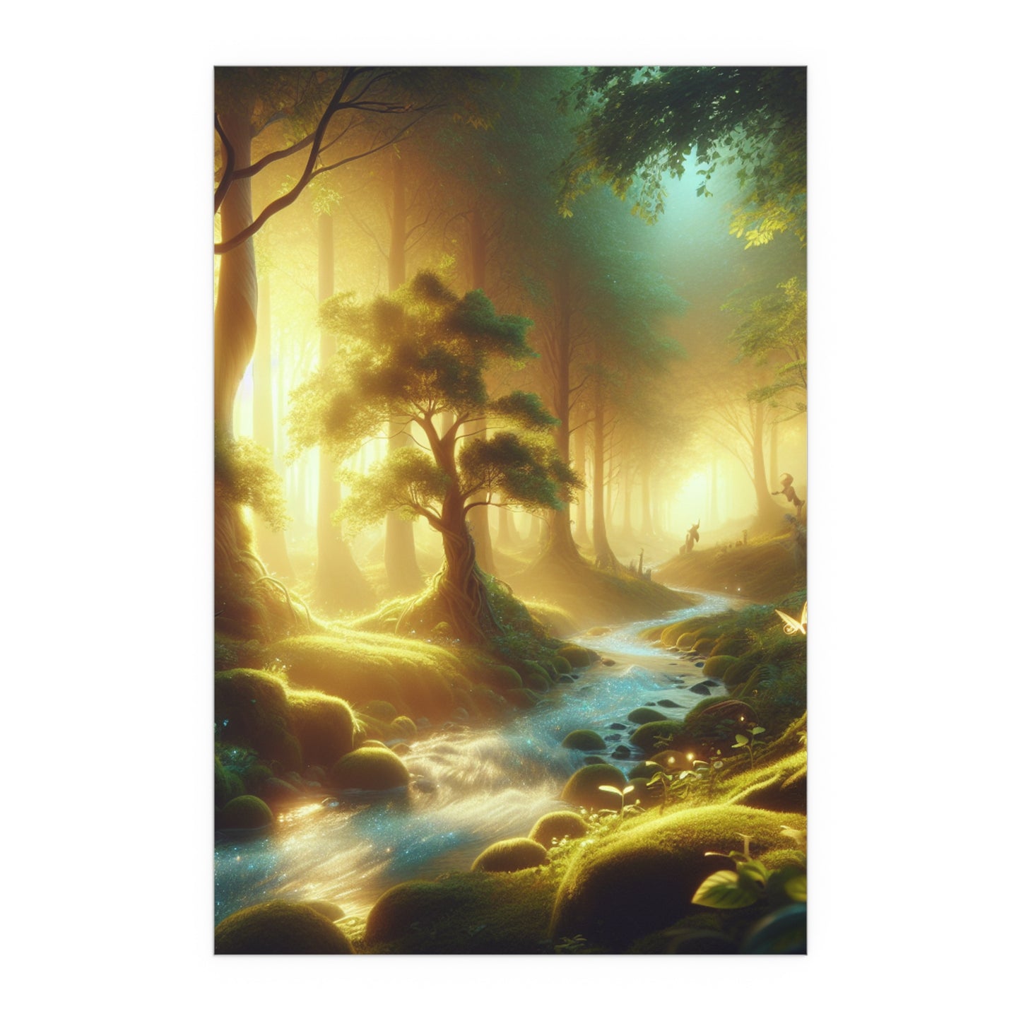 Silk Poster - Mystical Forest Landscape