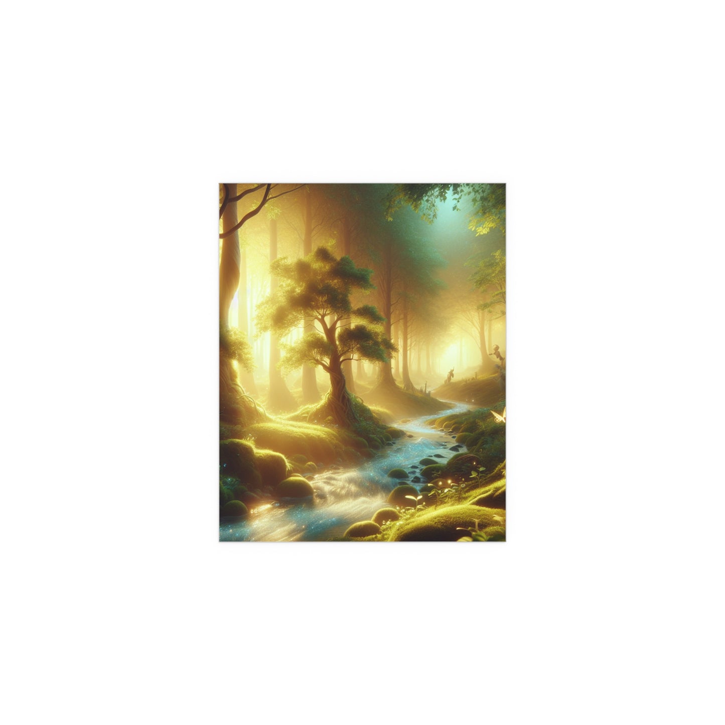 Silk Poster - Mystical Forest Landscape