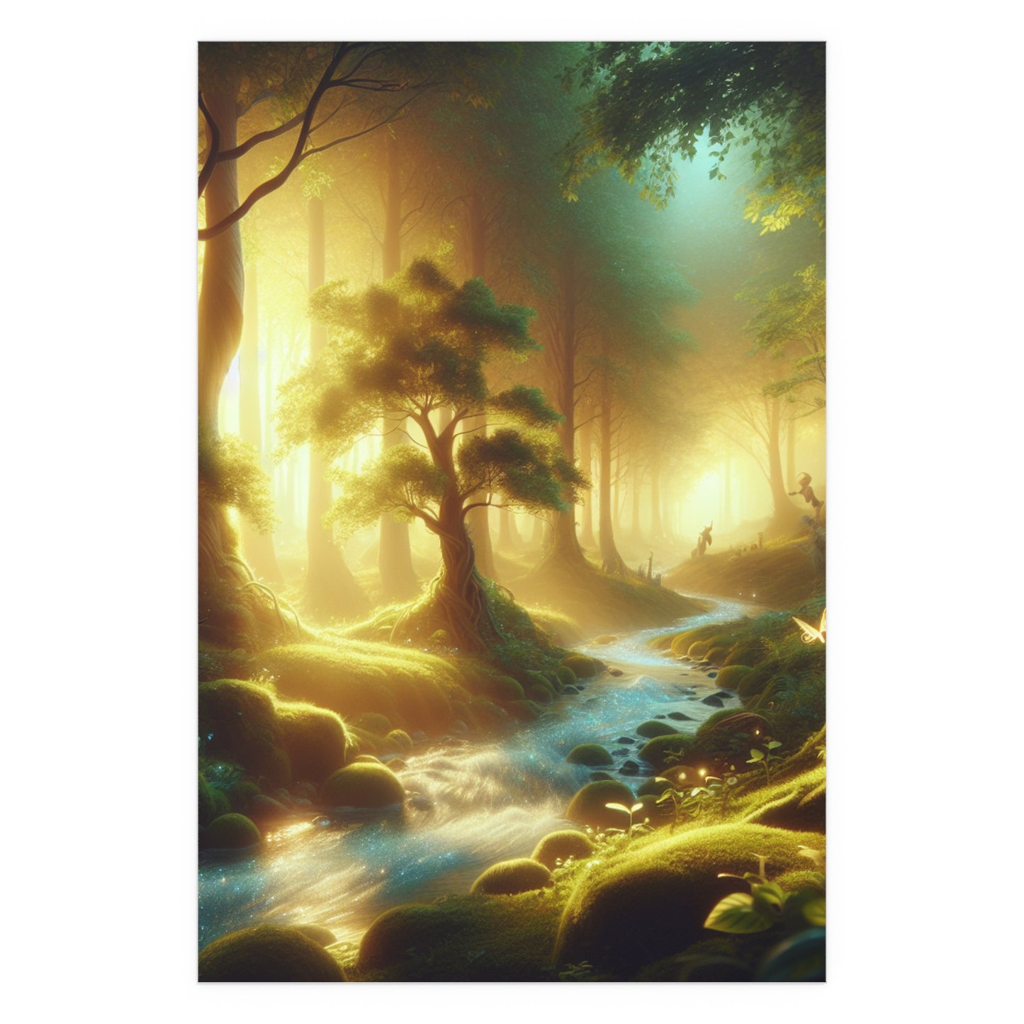 Silk Poster - Mystical Forest Landscape