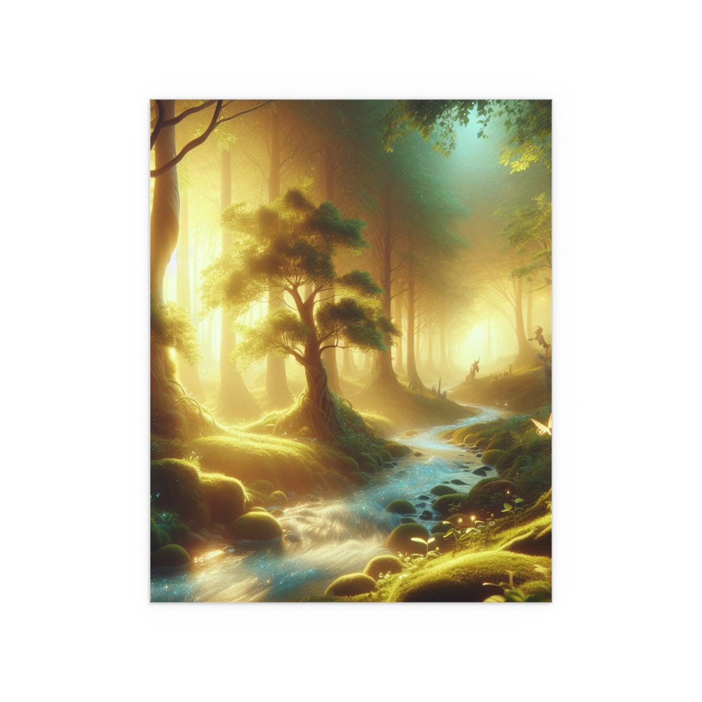 Silk Poster - Mystical Forest Landscape